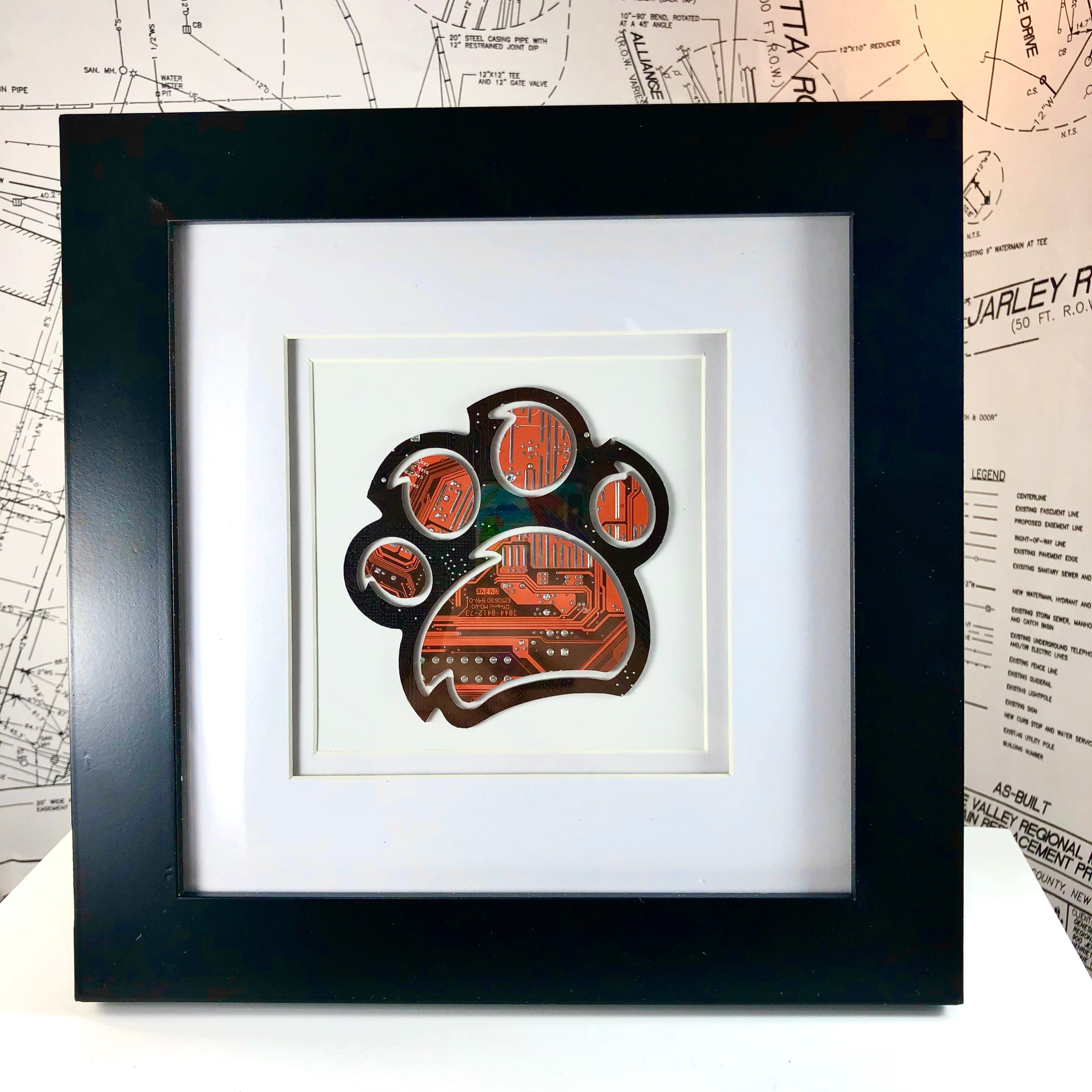 RIT Paw Circuit Board Art - 8x8 – Because Science