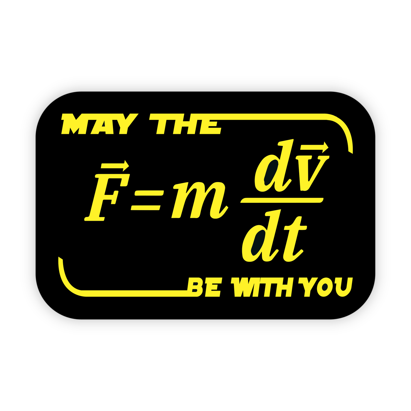 May the Force be With You - Vinyl Sticker