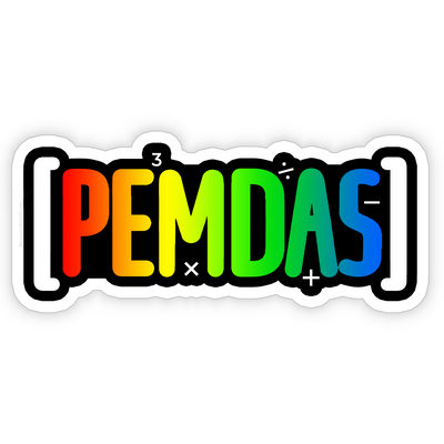 PEMDAS - Vinyl Sticker