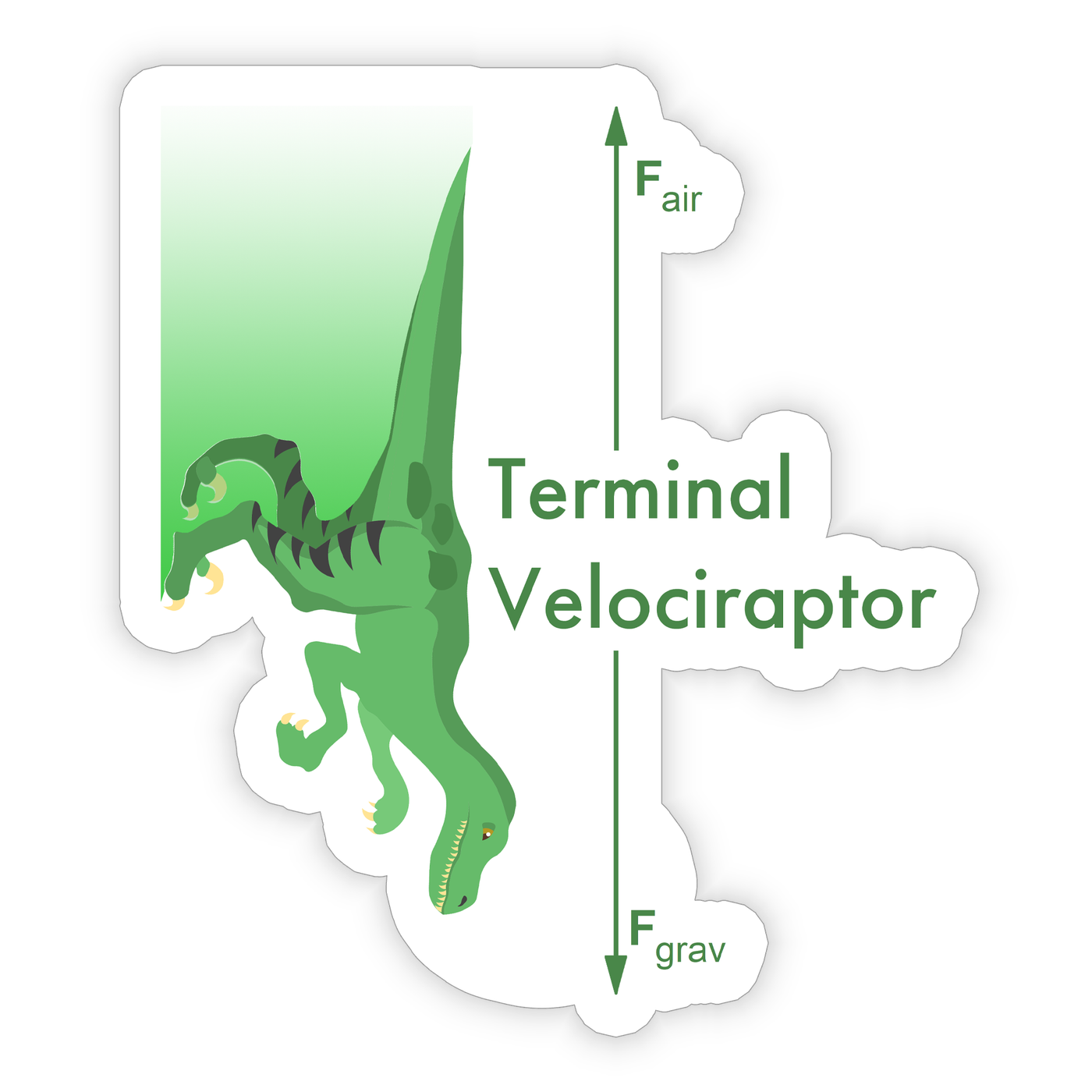 Terminal Velociraptor - Vinyl Sticker