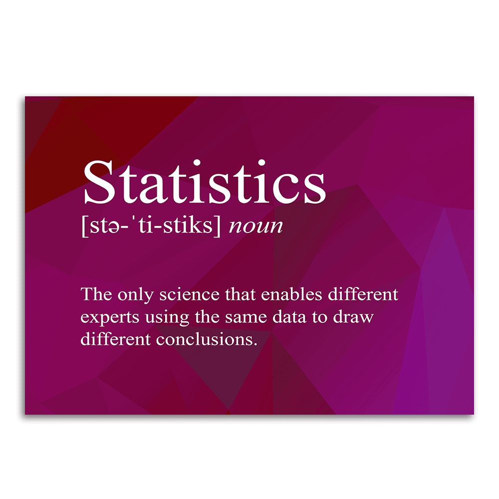 Statistics Definition - Vinyl Sticker – Because Science