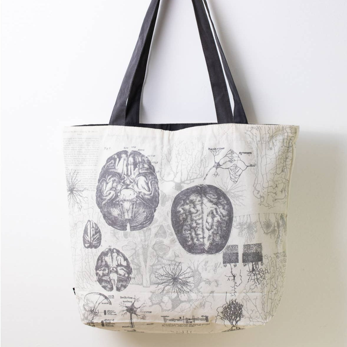 Brain Anatomy Canvas Tote Bag
