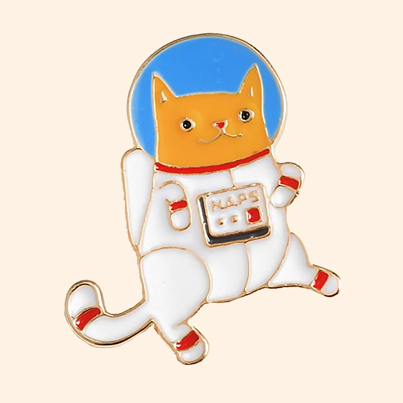 NAPS Space Cat Enamel Pin