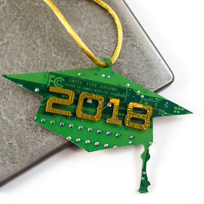 Circuit Board Graduation Cap Ornament