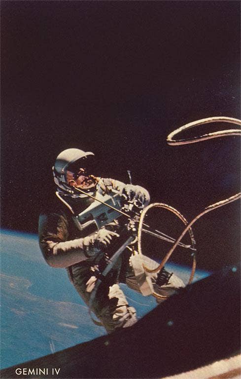 Gemini IV Outer Space - Vintage Image Note Card