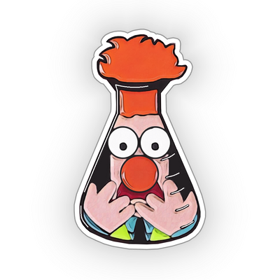 Beaker in a Flask - Vinyl Sticker
