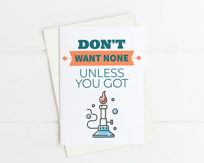 Bunsen Greeting Card