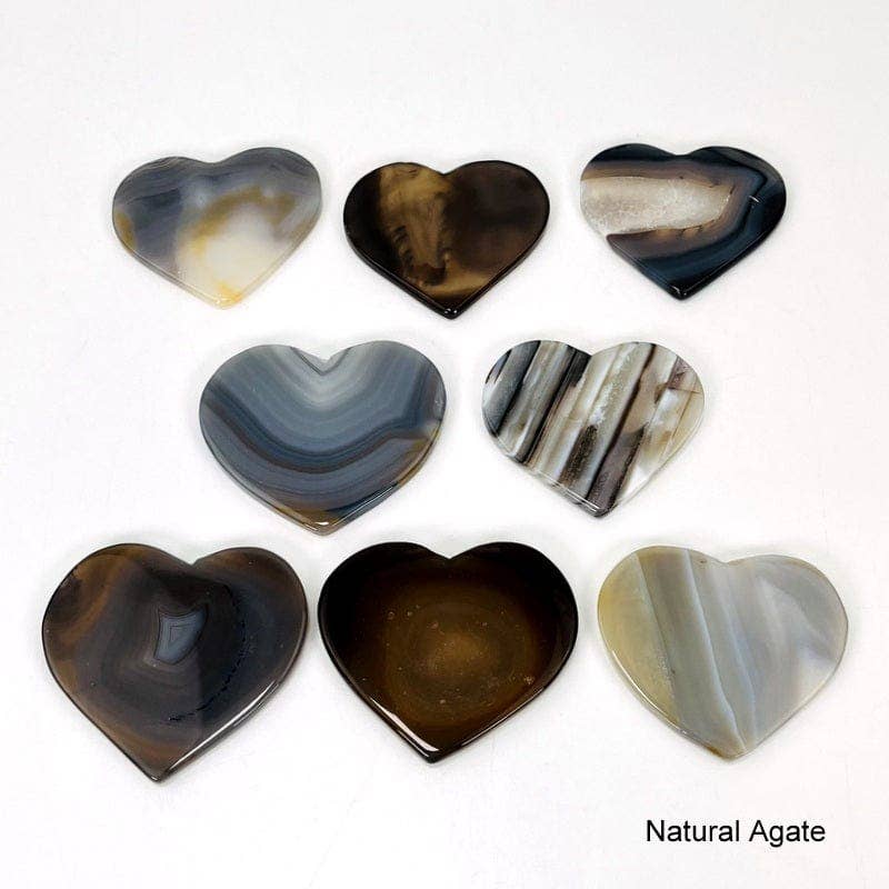 Heart Shaped Natural Agate Slice