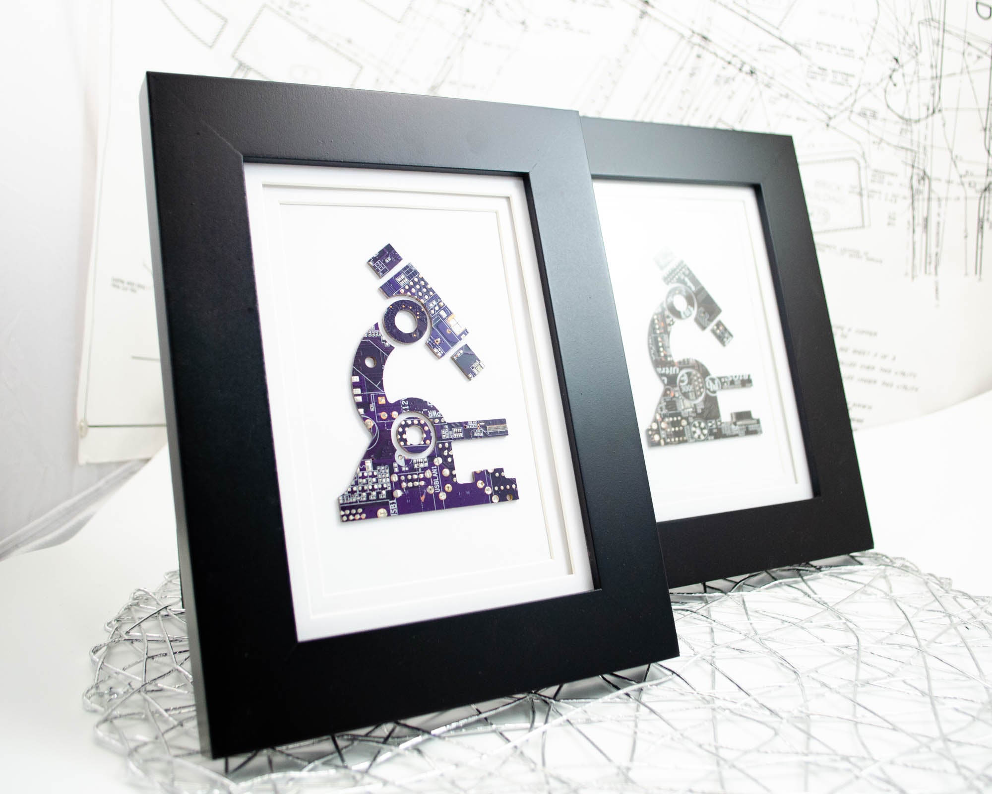 Microscope Circuit Board Art - 5x7 – Because Science