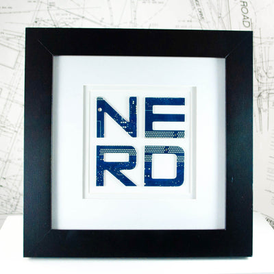 custom handmade framed word art made with recycled circuit board and motherboards