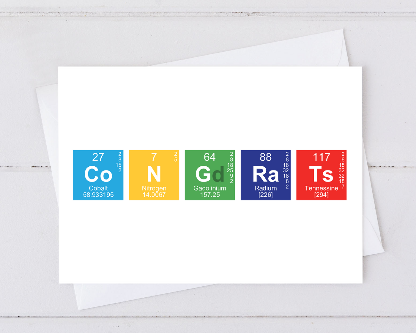 CoNGRaTs Greeting Card – Because Science