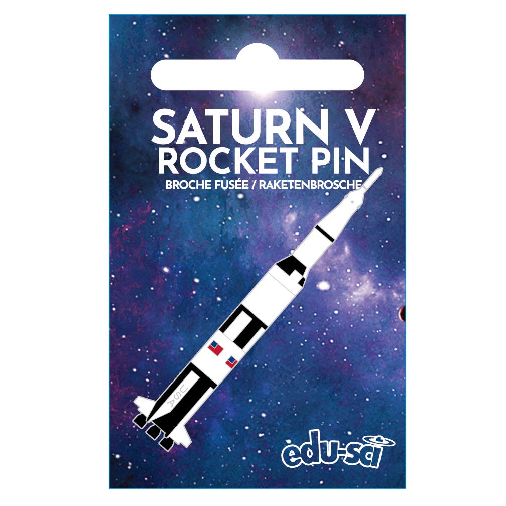 Saturn V Rocket Enamel Pin