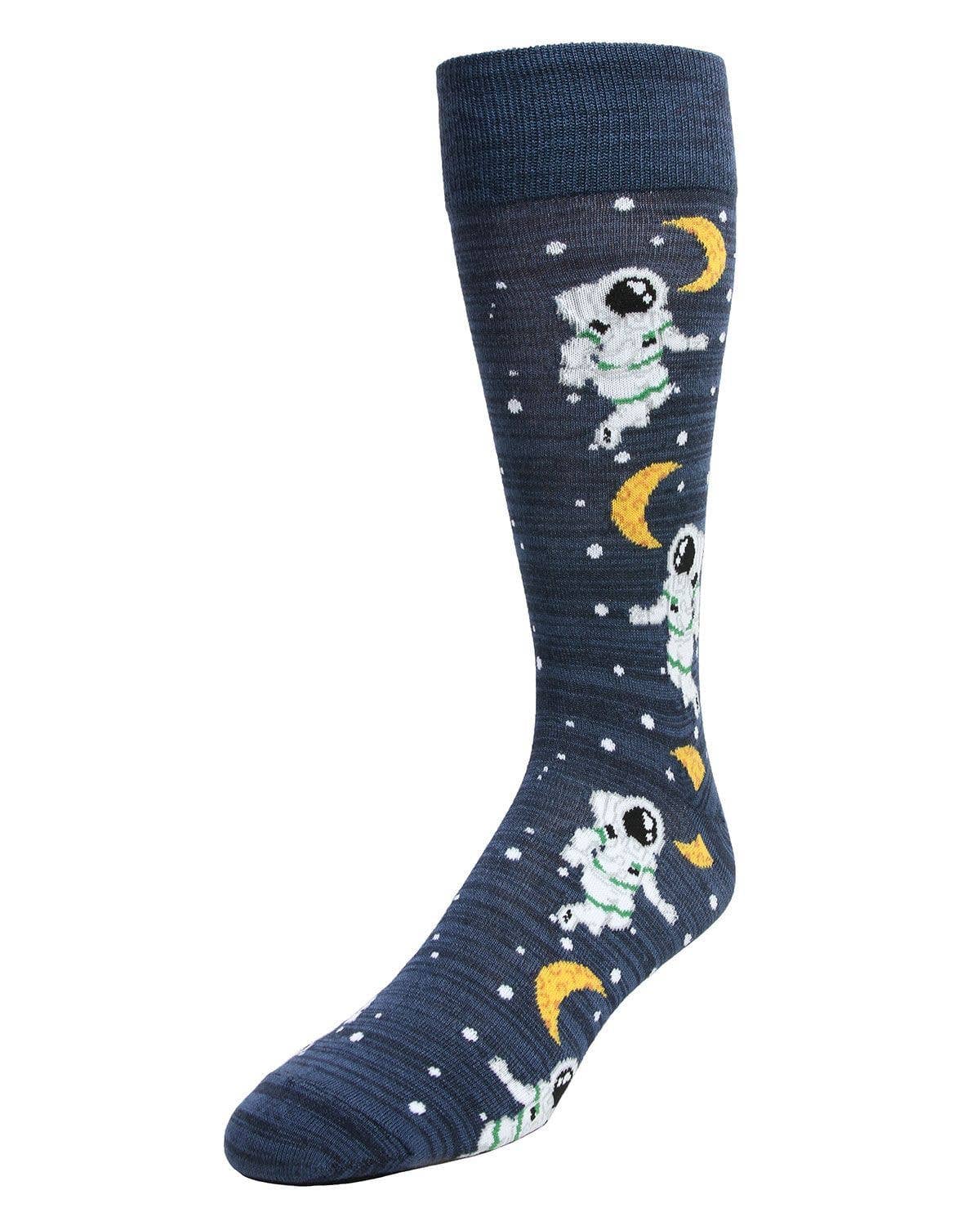Stellar Moonwalk Astronaut - Men's Socks Size 11-13