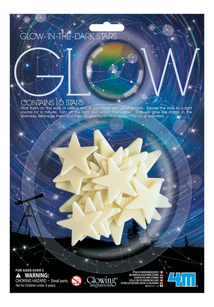 GLOW - Stick on Stars (16-Piece)