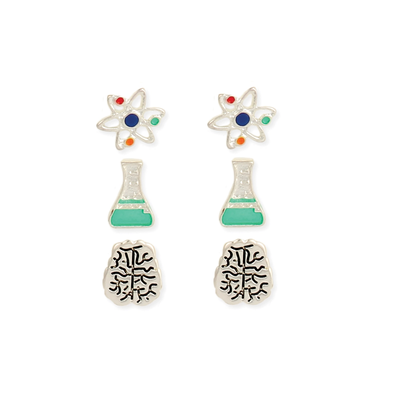 Because Science Post Earrings Set