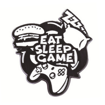 Eat Sleep Game Enamel Pin
