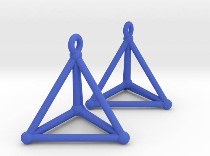 Blue Hypersimplex Earrings
