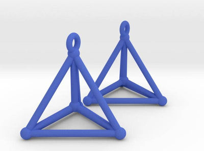 Blue Hypersimplex Earrings