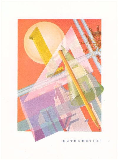 Mathematics - Vintage Image Note Card