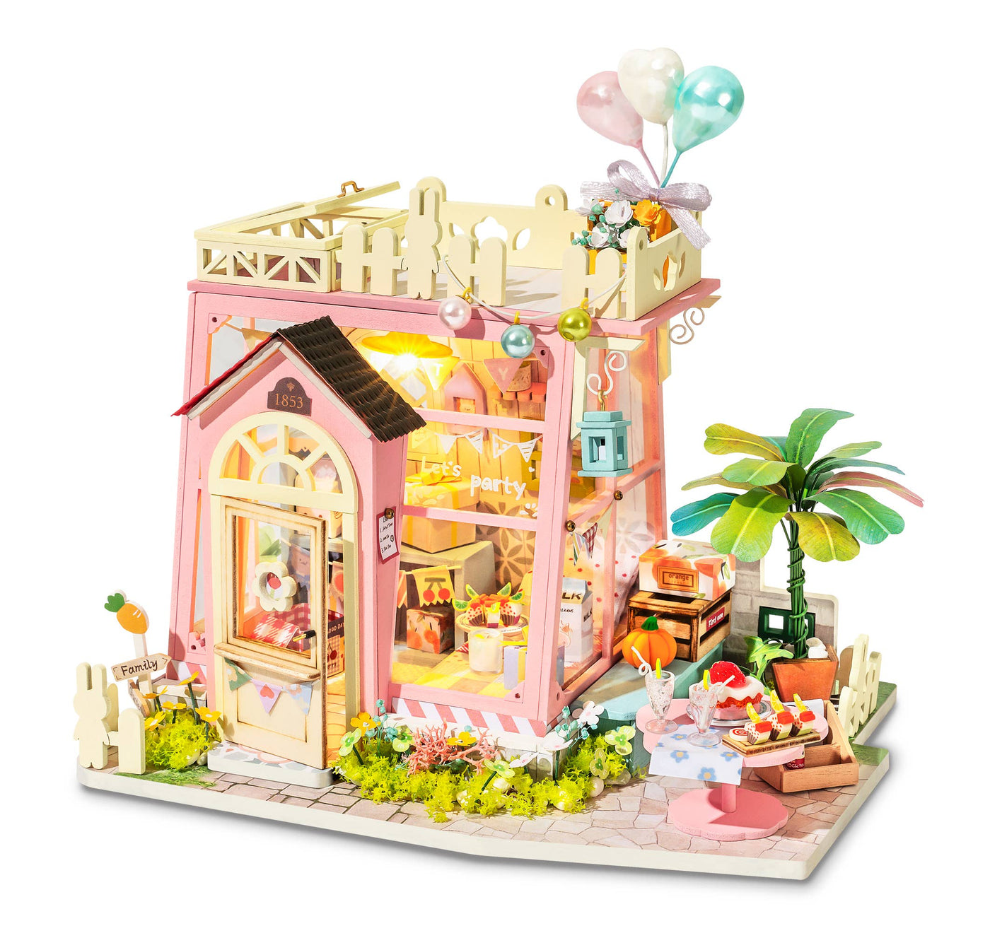 Holiday Party Time: 3D Miniature House Kit