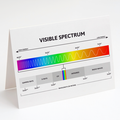 Electromagnetic Spectrum - Physics Greeting Card