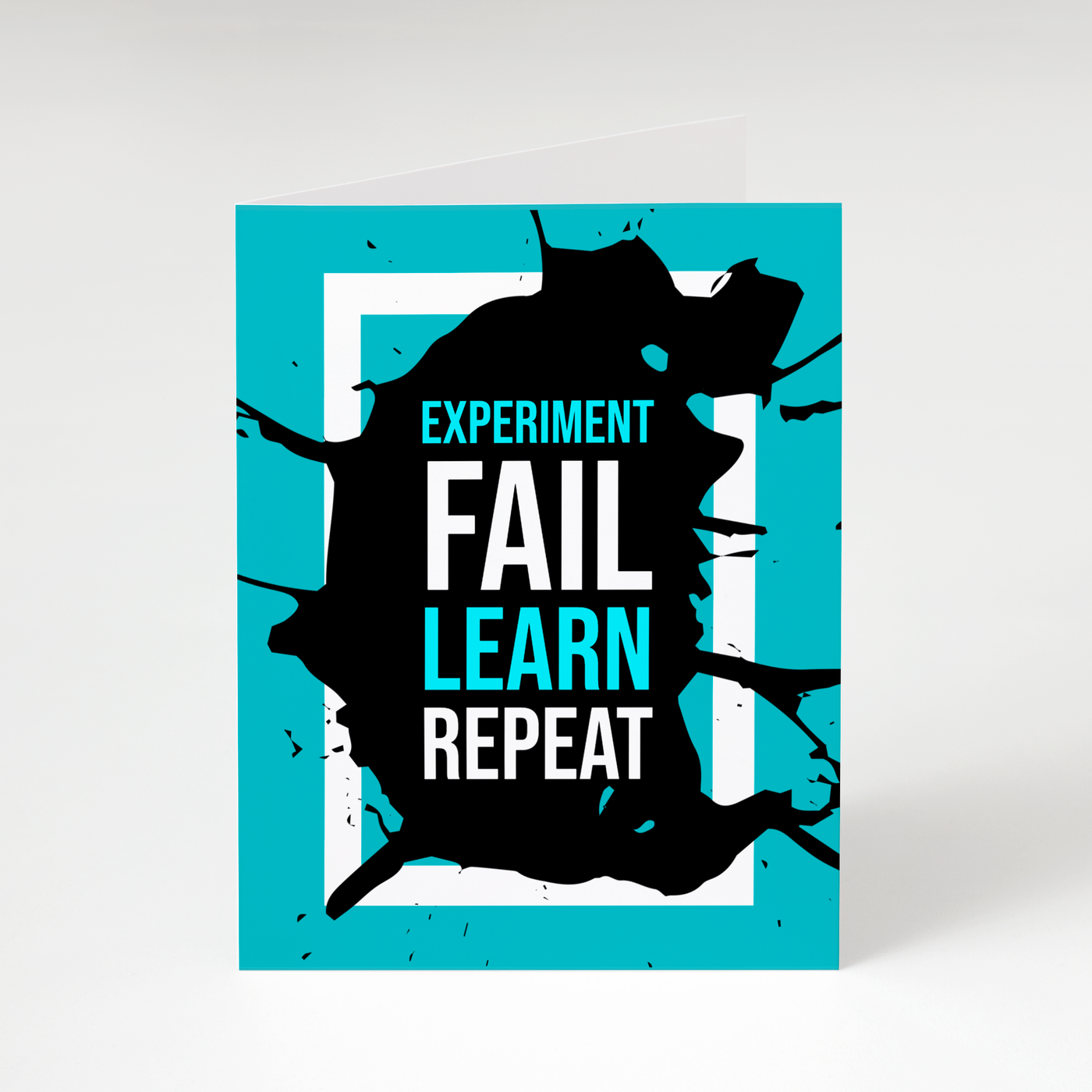 Experiment Fail Learn Repeat - Encouragement Card