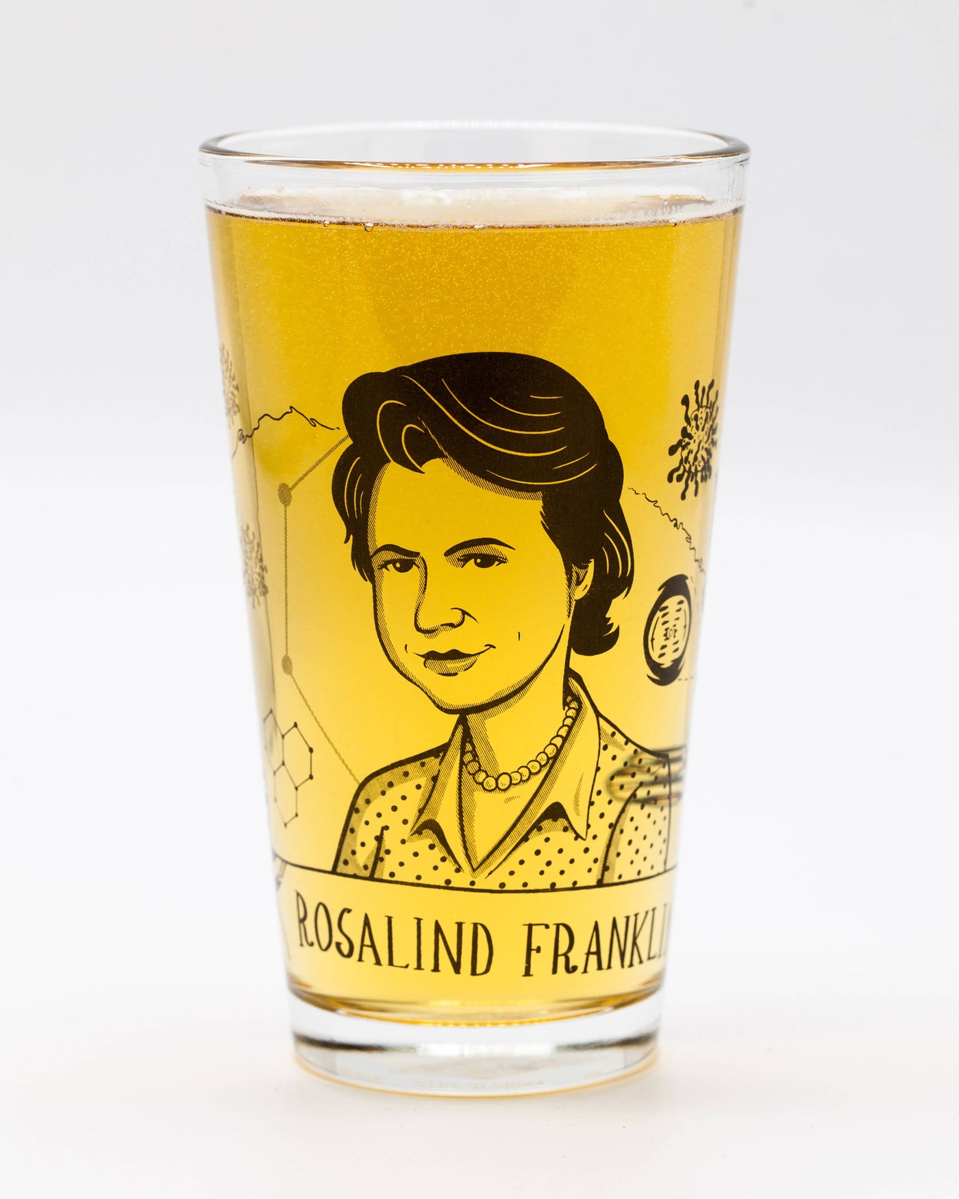 Rosalind Franklin Pint Glass