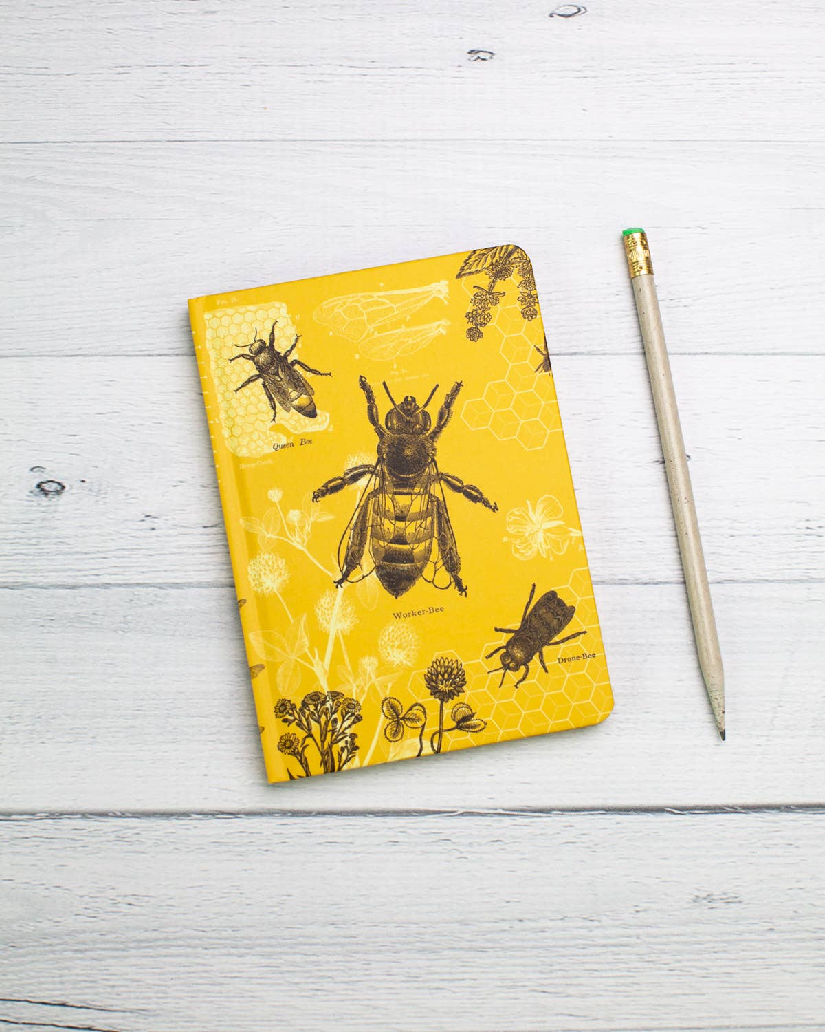 Mini Bees Hardcover Notebook - Dot Grid