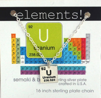 Uranium Elements Necklace - silver