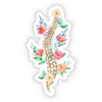 Floral Spine - Vinyl Sticker