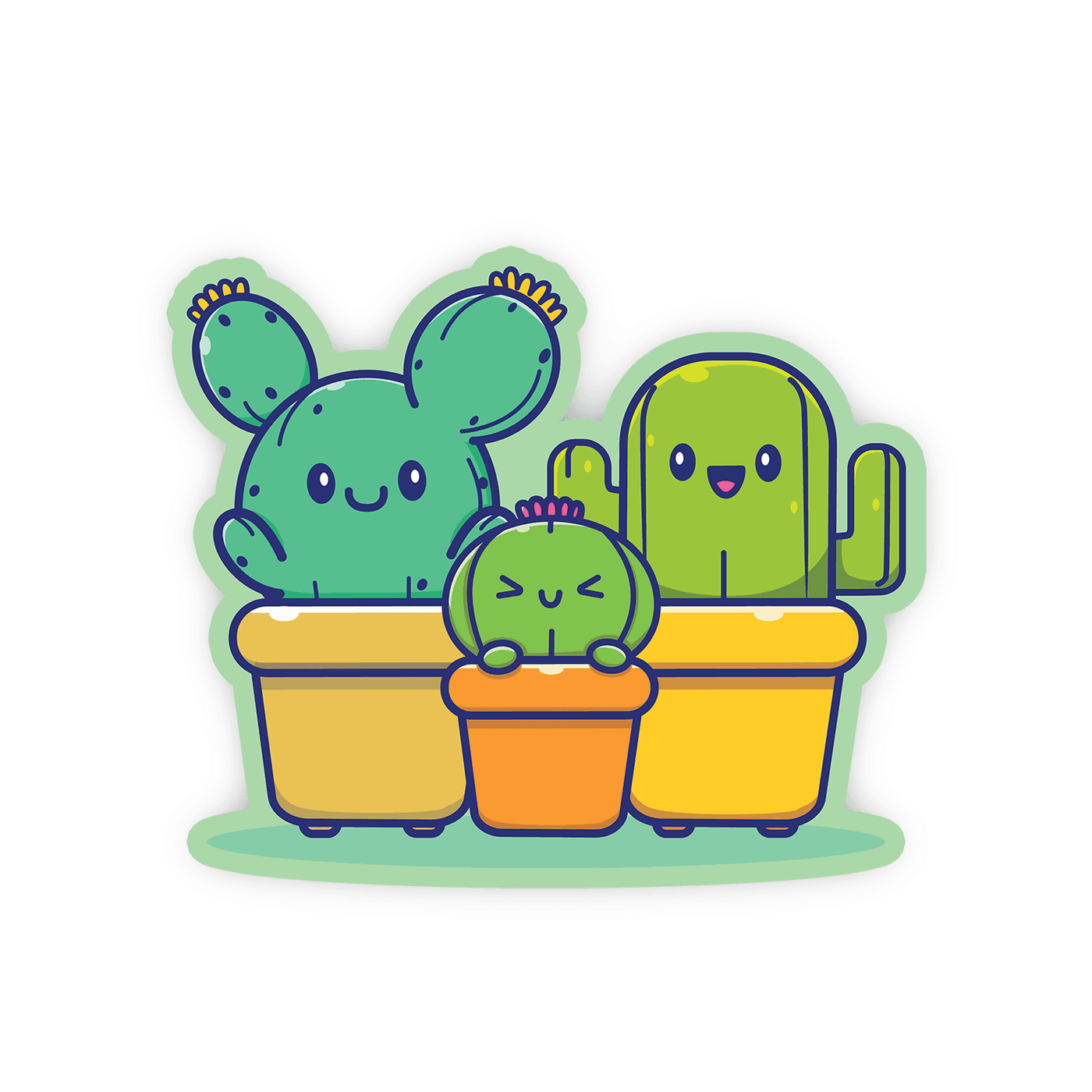 Cute Cacti - Vinyl Sticker