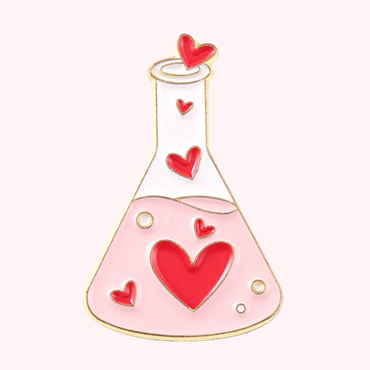 Heart Erlenmeyer Pin