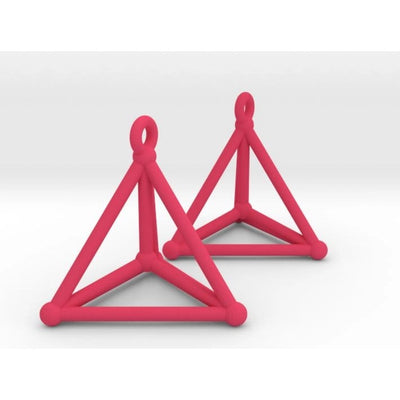 Pink Hypersimplex Earrings