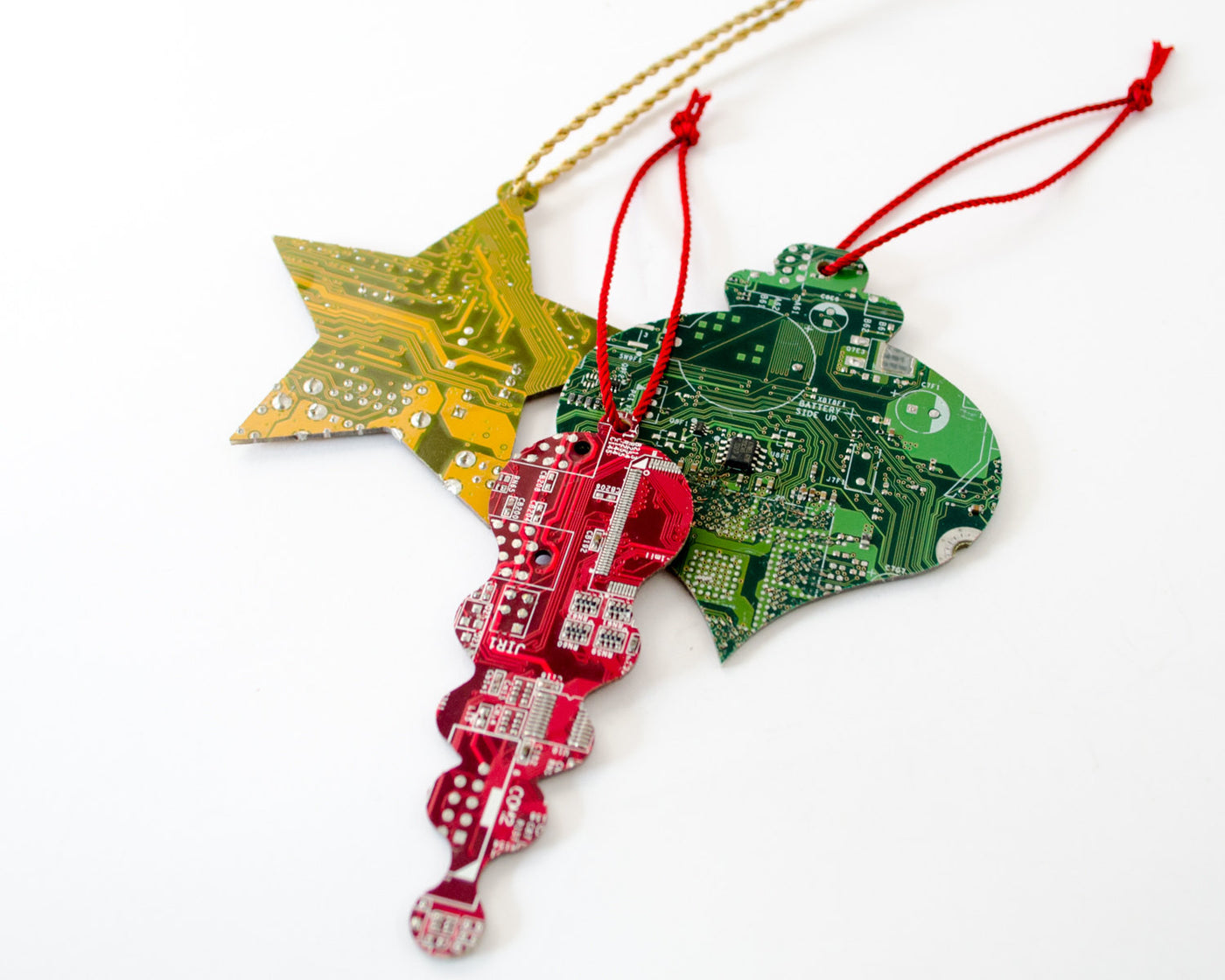 Circuit Board Ornament Gift Set - Geeky Christmas Ornaments