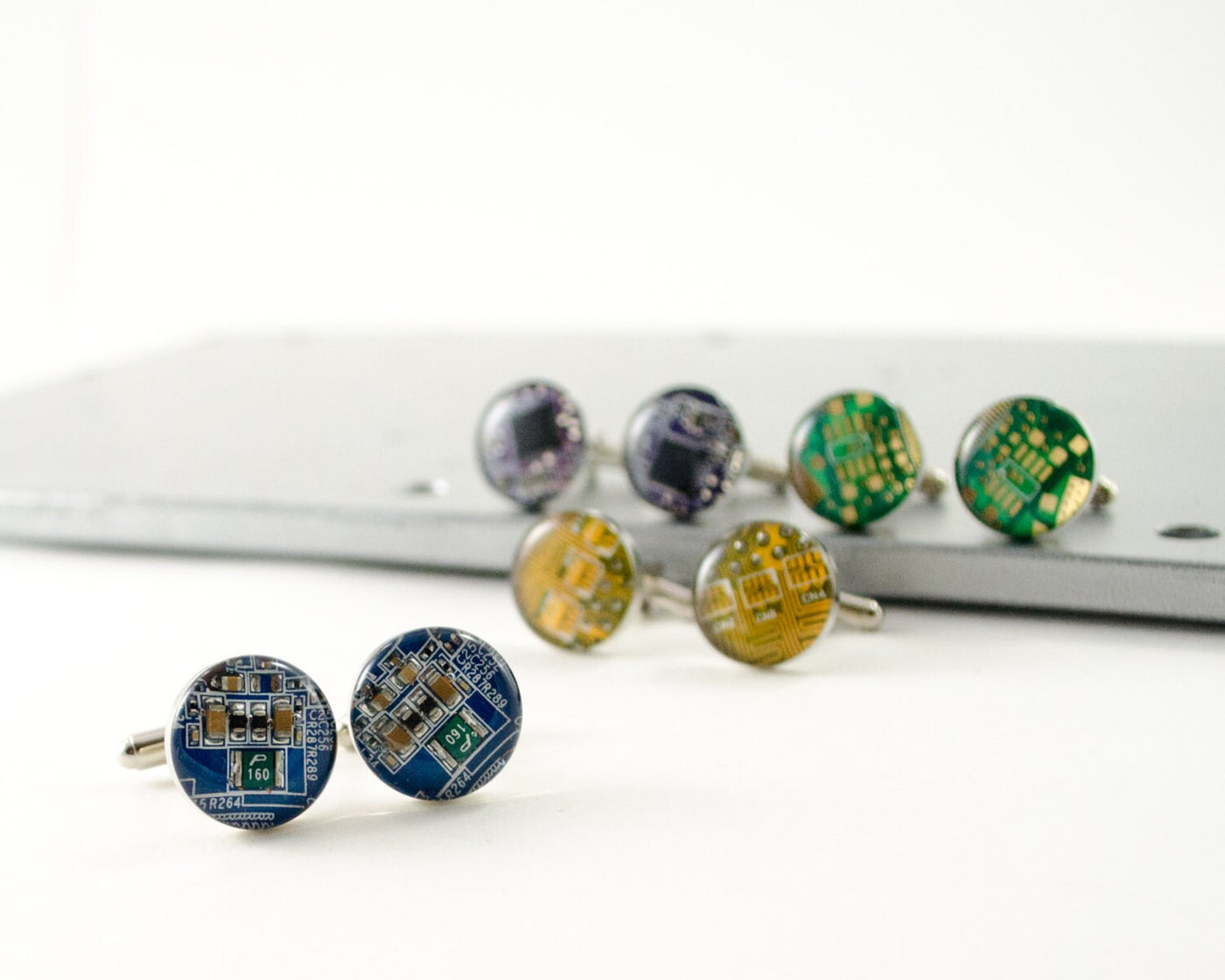 Circuit Board Cuff Links Groomsmen Sets, Computer Jewelry, Wedding Keepsake Geeky Wedding Software Engineer Gift Set, Wearable Technology