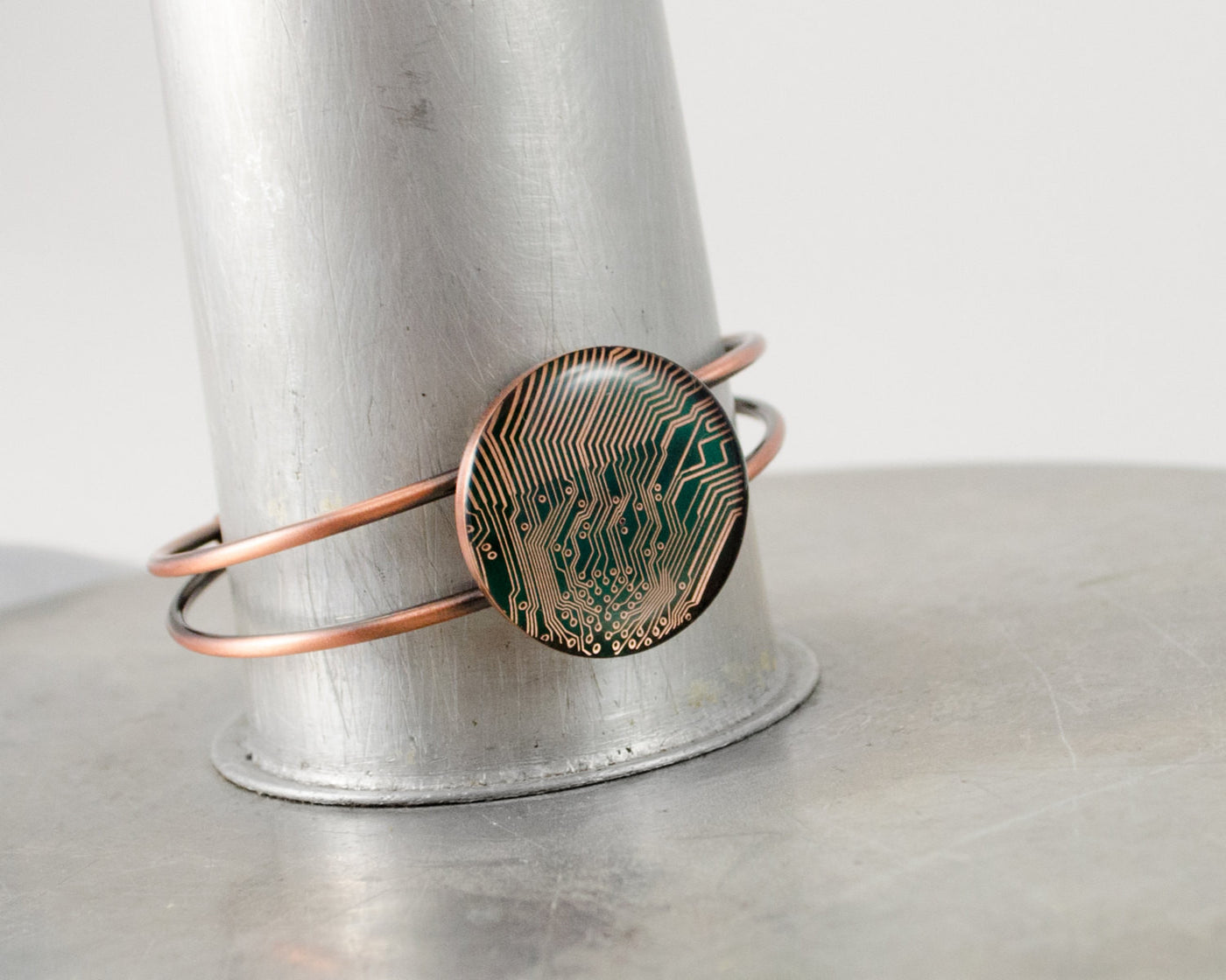 Circuit Board Bracelet - Copper Bangle