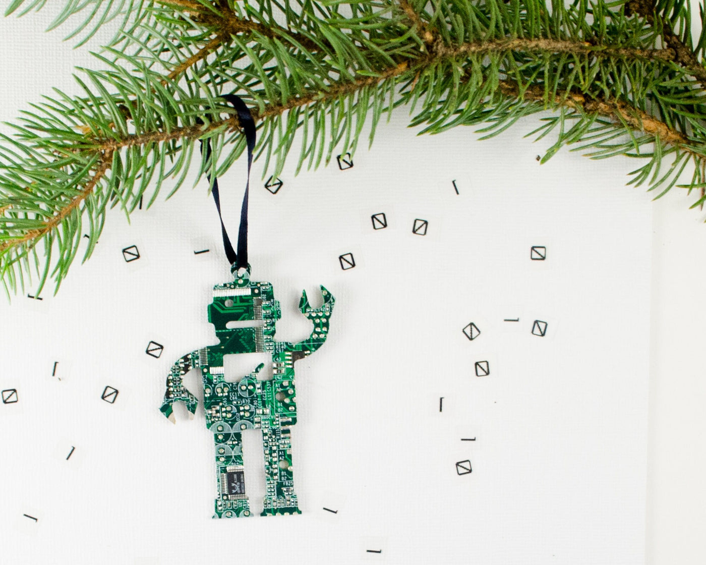 Circuit Board Robot Ornament, Computer Programmer, Software Engineer, Computer Science Gift, Christmas Ornament, Techie Stocking Stuffer