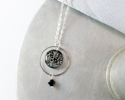 Circuit Board Orb Necklace