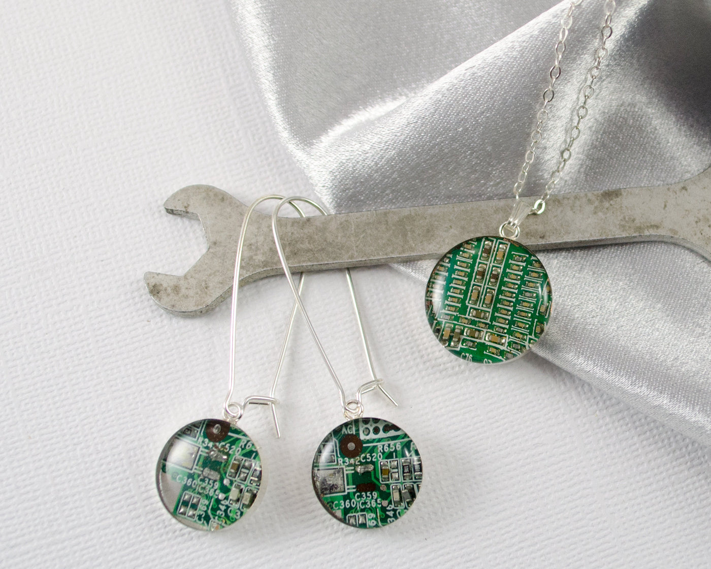 Necklace and Earring Set - Sterling Silver Small Size