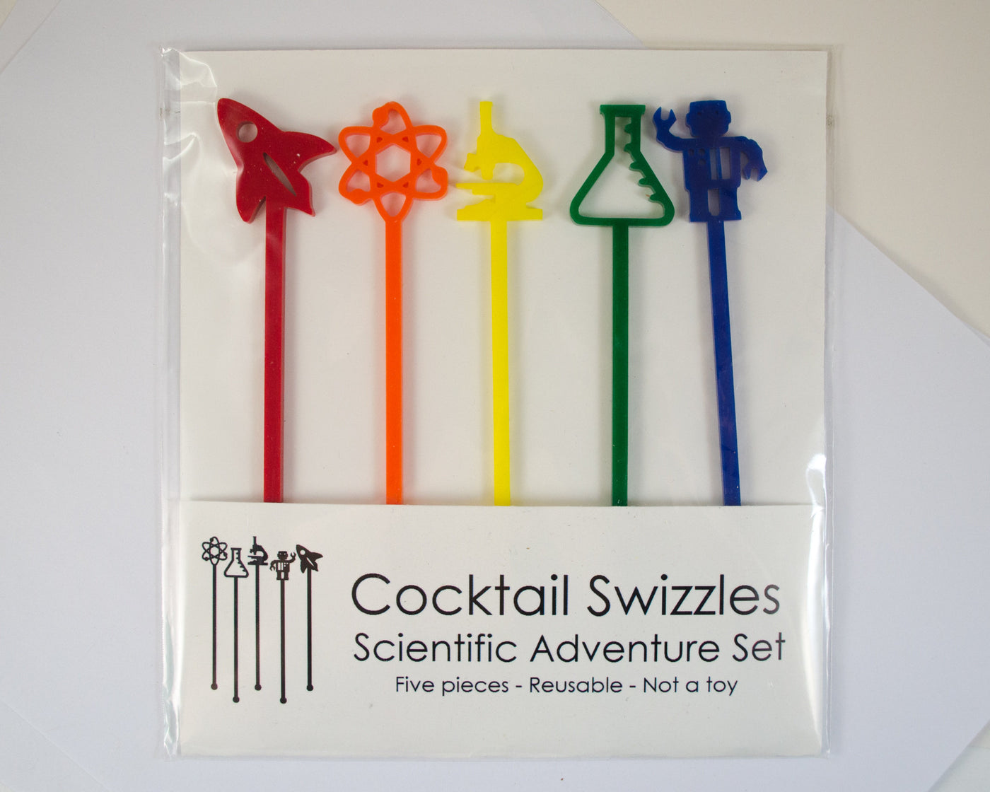 Scientific Adventure Swizzle Stick Set - Rainbow