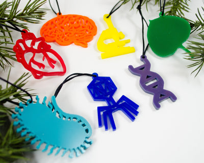 Biology - Set of 7 Ornaments