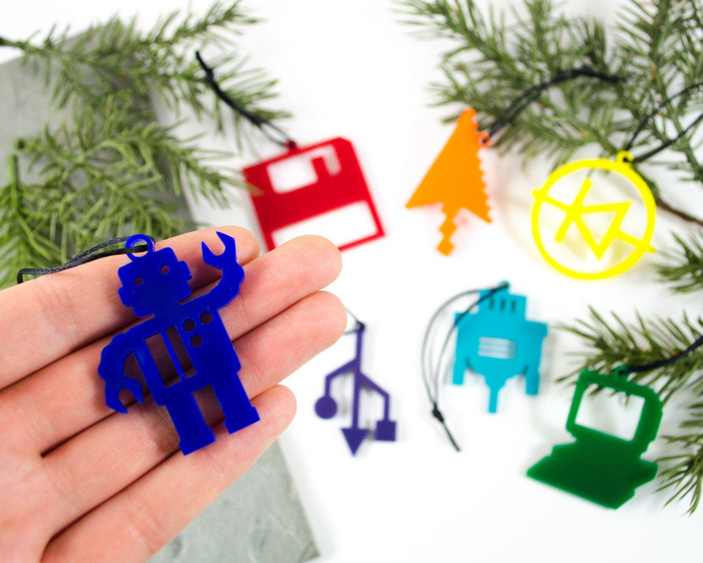 Computer Science - Set of 7 Ornaments