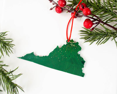 Virginia Circuit Board Ornament