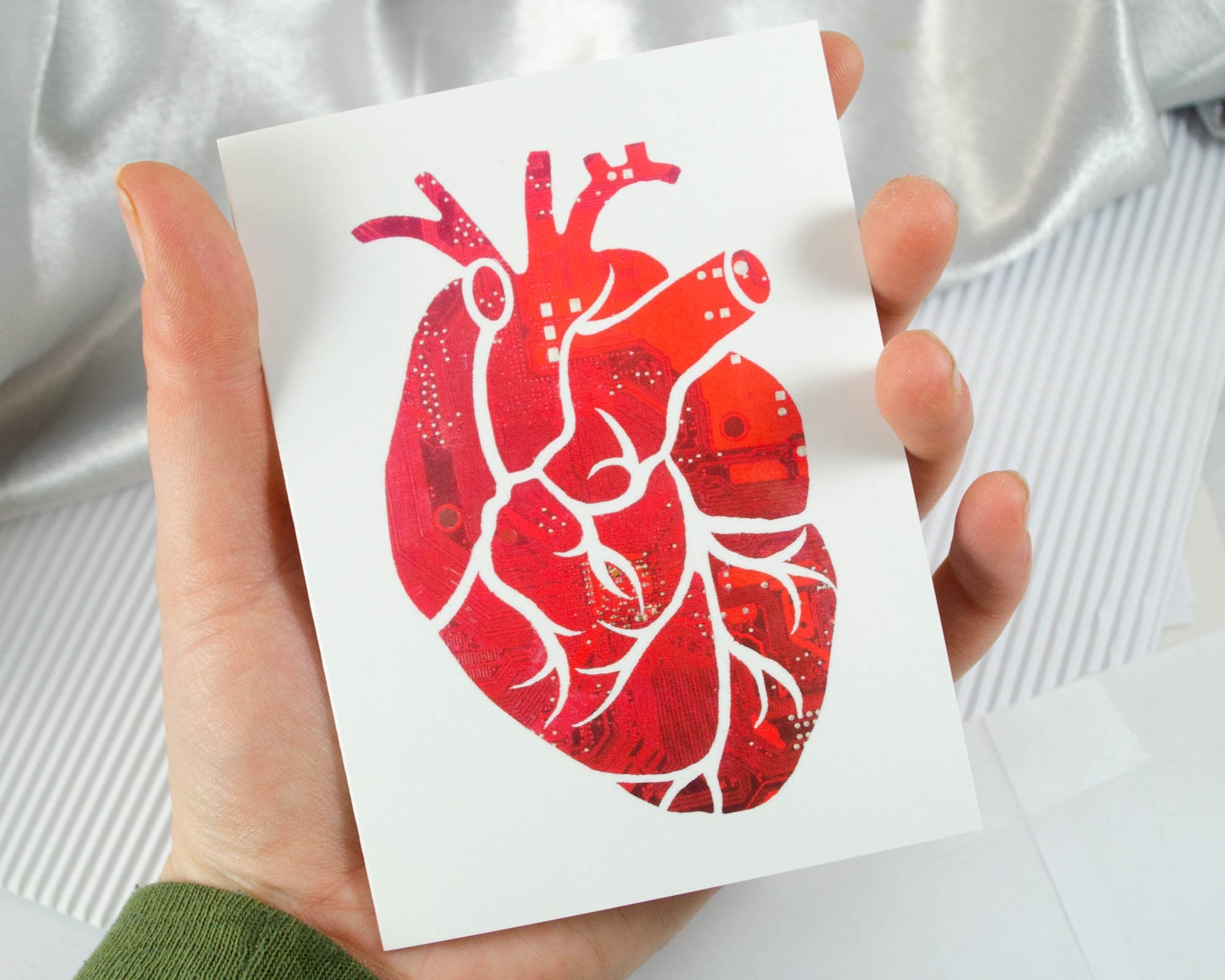 Anatomical heart - Art is Heart Stationery Cards by