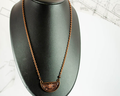 Copper Crescent Necklace