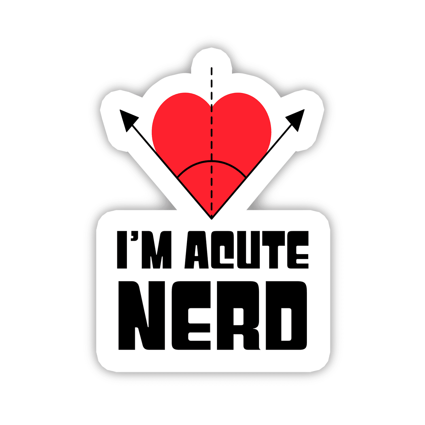 I'm Acute Nerd - Vinyl Sticker