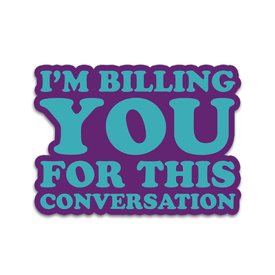 Image of a vinyl sticker that is 3 inch on its longest side with a psychology theme