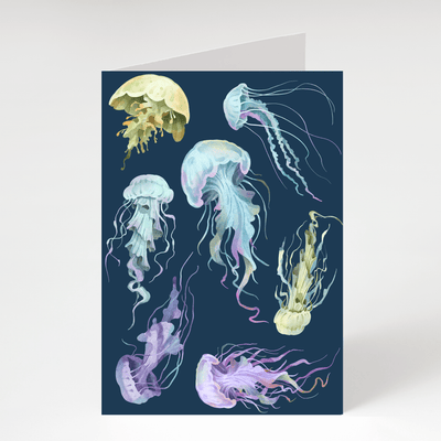 Jellyfish - Blank Greeting Card