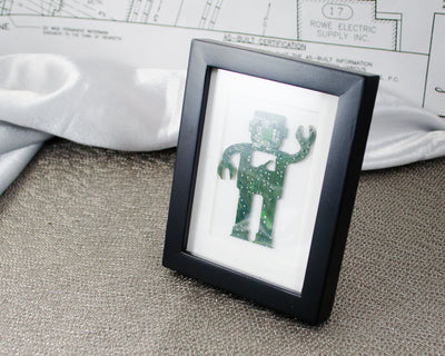 Mini Robot Circuit Board Framed Art