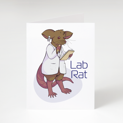 Lab Rat - Greeting Card